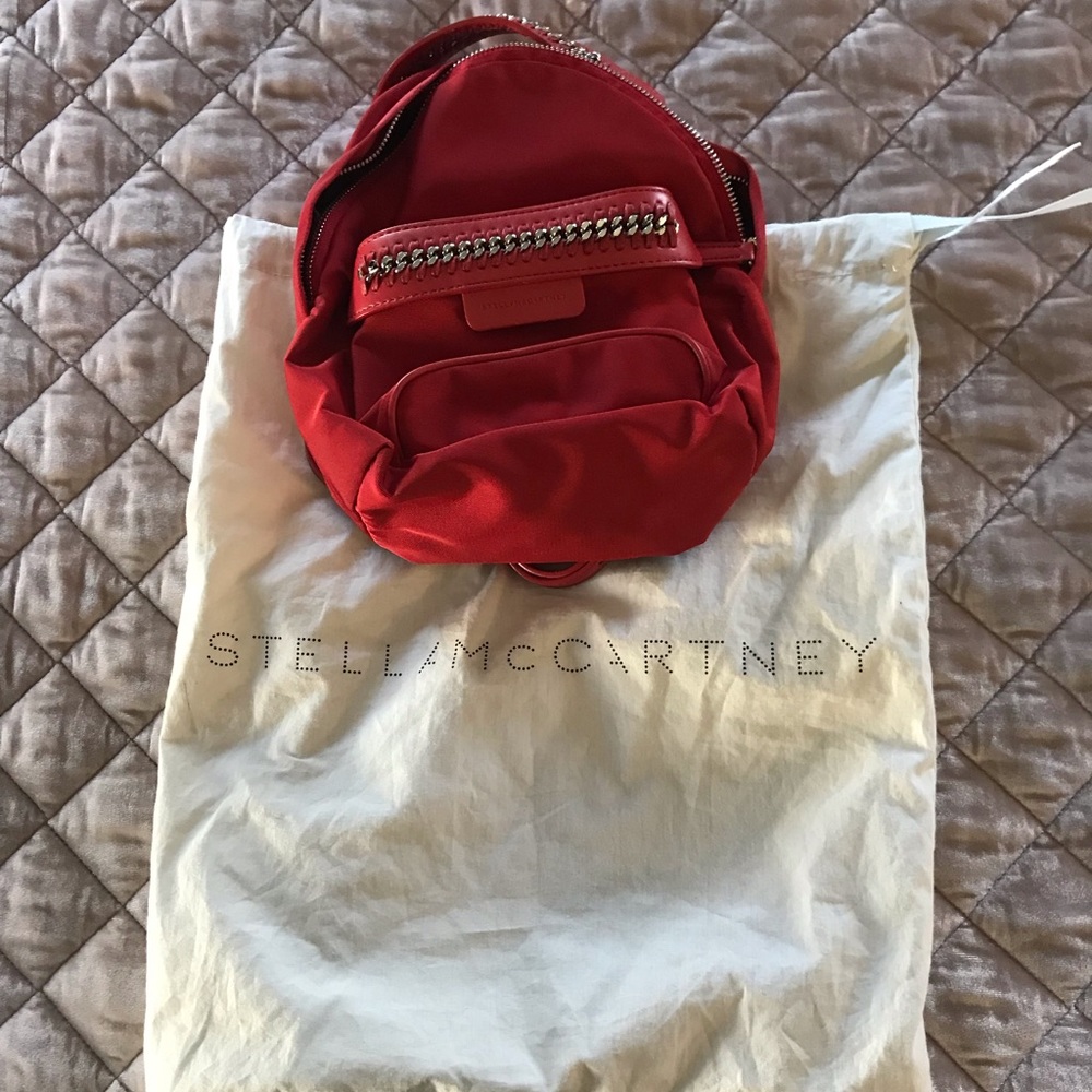 Stella McCartney red backpack